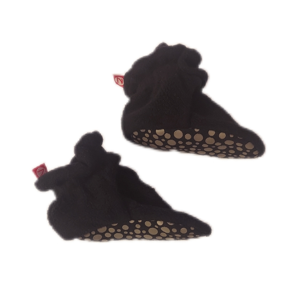 Zutano Black Baby Booties Shoe 18M
